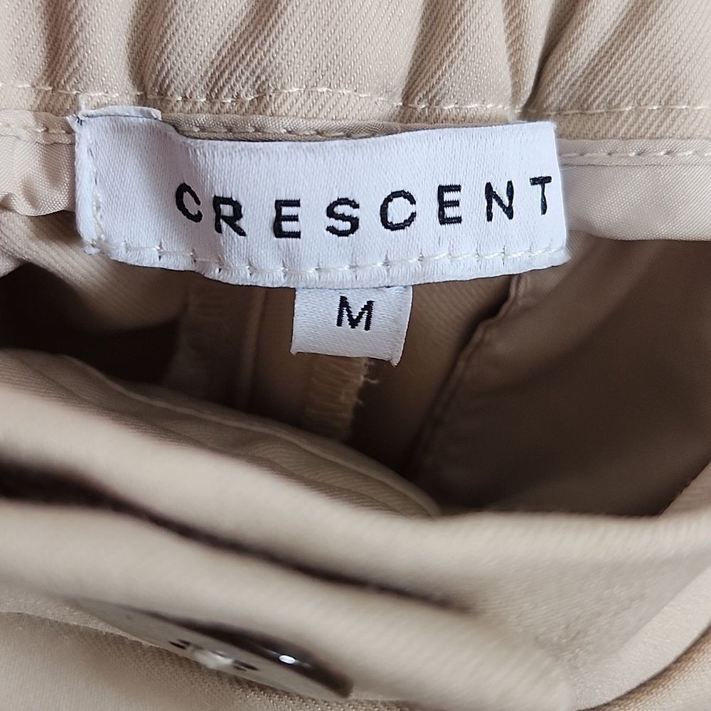 Crescent Wide Leg High Waist Cream/Tan Dress Pants Trousers M - Picture 6 of 8